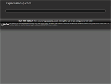 Tablet Screenshot of expressioniq.com